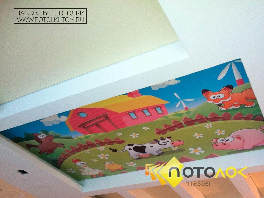 Натяжные потолки в детскую фото наших работ, компания производитель Потолок Мастер.
