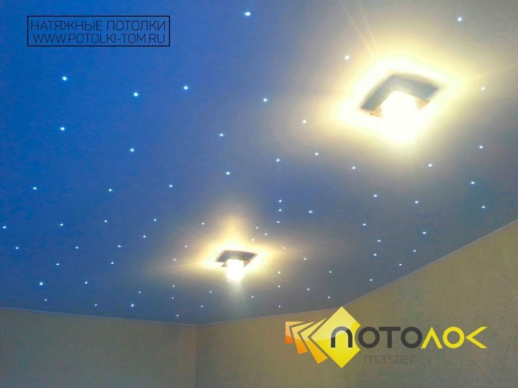 Натяжной потолок звездное небо фото